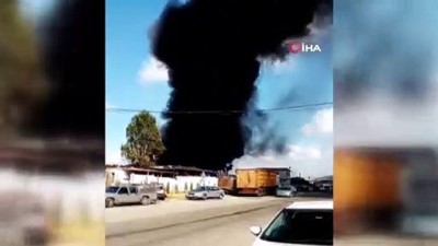  Bursa'da geri dönüşüm tesisinde yangın