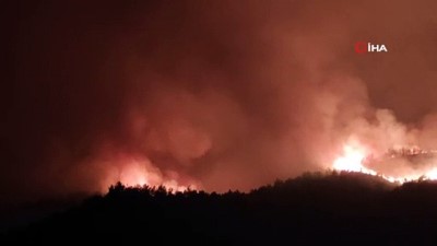  Kontrol altına alınan orman yangını tekrar başladı