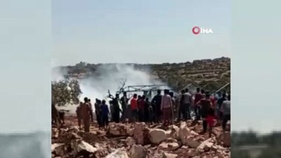 tup patlamasi -  - İdlib'te mülteci kampında yangın: 3 ölü Videosu