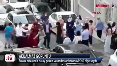 Maltepe'de koronavirüs halayı!