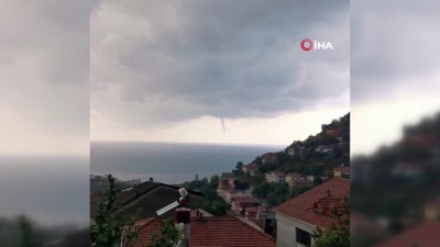  Zonguldak'ta çıkan hortum kamerada