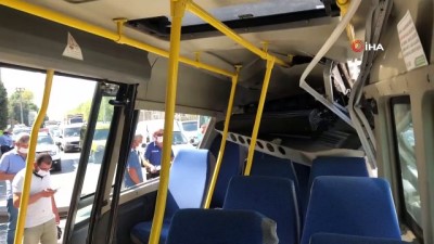 yolcu minibusu -  Bursa'da yolcu otobüsü, yolcu minibüsüne çarptı: 10 yaralı Videosu
