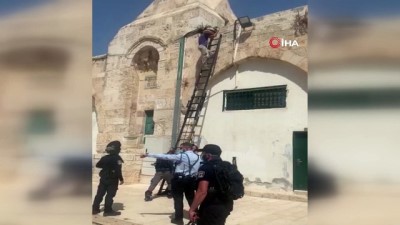  - İsrail güçleri Mescid-i Aksa'ya hoparlör yerleştirdi