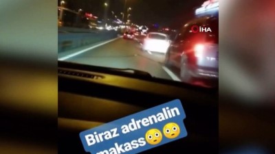 trafik teroru -  -  İstanbul trafiğinde “makas” terörü kamerada Videosu