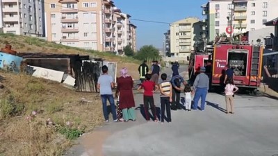 polis -  Sivas’ta korkutan yangın Videosu