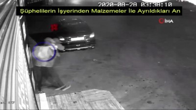  İş yeri hırsızları kamerada