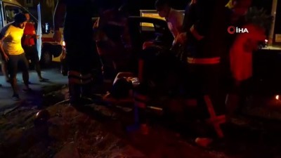  Kazada otomobil takla attı: 3 yaralı