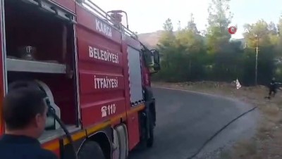 ormana -  Kontrolden çıkan otomobil ağaca çarptıktan sonra alev alev yandı Videosu