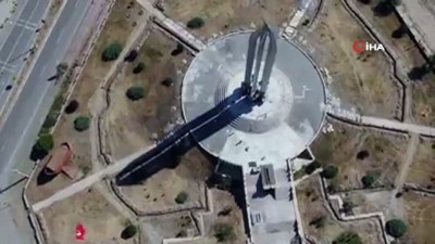  Anıt Müzesi'ndeki restorasyon çalışmaları böyle görüntülendi