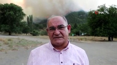 konacik -  Pozantı Belediye başkanı Çay:” Yangının sabotaj olma ihtimali var” Videosu