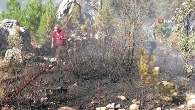  Pozantı’daki orman yangının büyüklüğü görüntülendi