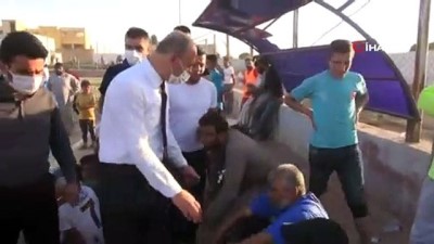 Resulayn ve Telabyad futbolda karşılaştı