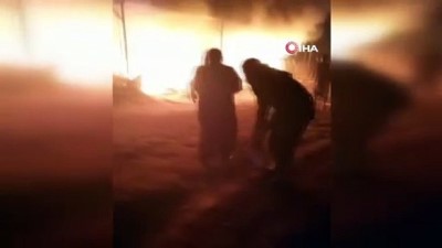 sivil savunma -  - İdlib'de mülteci kampında yangın: 2 ölü Videosu