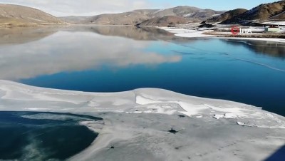  Soğuk hava gölet ve akarsuları dondurdu