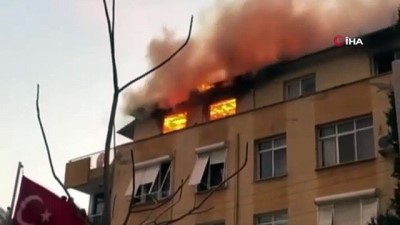 cati kati -  İzmir'de bina alev alev yandı Videosu