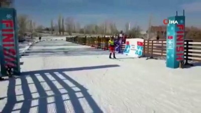 dera - Kayaklı koşu yarışları nefes kesti Videosu