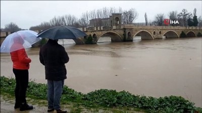 saganak yagis -  Tunca Nehri için 'sarı alarm' Videosu