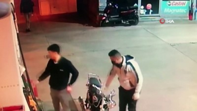 petrol -  Çaldıkları motosiklet ile benzin aldılar, yakalandılar Videosu