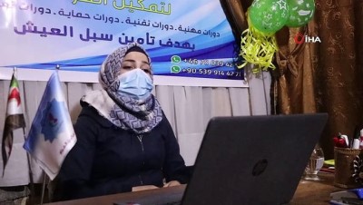 idlib -  - İdlib’te kadın kurs merkezlerinde Türkçe öğretiliyor Videosu