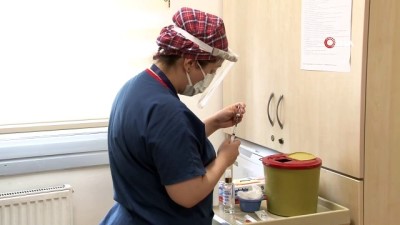 rturk -  Sağlık çalışanlarına korona virüs aşıları yapılmaya başlandı Videosu