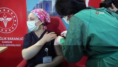 ozel hastaneler -  Samsun'da ilk Covid-19 aşıları yapılmaya başlandı Videosu