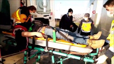 sekte -  - Buzda kayan otomobil evin bahçesine uçtu: 2 yaralı Videosu