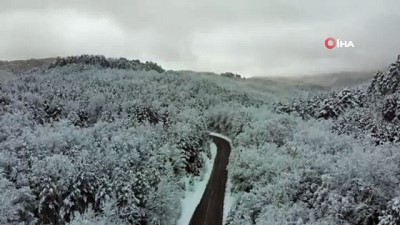  Kazdağları beyaz örtü ile kaplandı