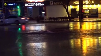  Adana’da şiddetli yağıştan yol çöktü, altgeçitleri su bastı
