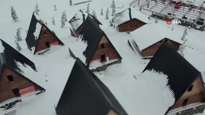 kis turizmi -  Karla kaplı Ahır Dağı’ndan kartpostallık görüntüler Videosu