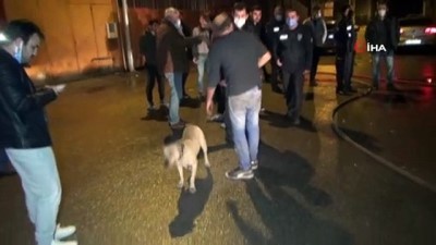 yangin panigi -  Sanayi sitesinde yangın paniği...İş yerindeki köpek yanmaktan son anda kurtuldu, korkudan sahibinin yanından ayrılmadı Videosu