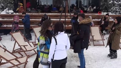kis turizmi -  Uludağ'da kısıtlama kalktı, pistler doldu Videosu