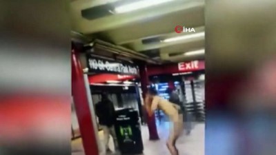 elektrik akimi -  - ABD’de metro raylarına atlayan çıplak adam, elektrik çarpması sonucu öldü Videosu