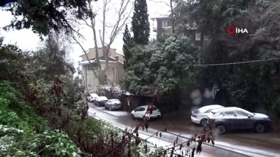  Beyaza bürünen Sarıyer’de kartpostallık görüntüler