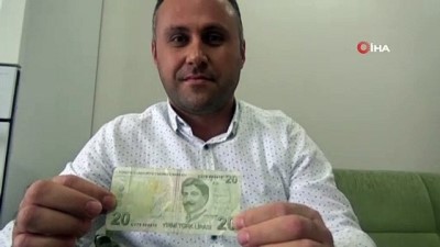  “Son param üzülerek harcıyorum” yazılı 20 TL’nin sahibini arıyor