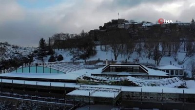 yazla -  - Beyaza bürünen Ankara Kalesi havadan görüntülendi Videosu