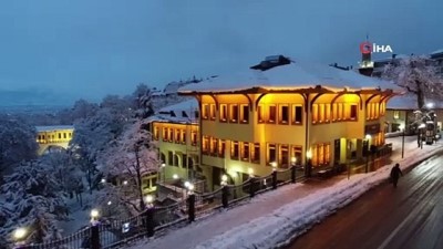 kar manzaralari -  Bursa'nın tarihi mekanlarından kartpostallık muhteşem görüntüler Videosu