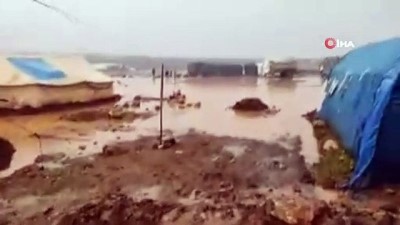 multeci kampi -  - İdlib’de mülteci çadırları sular altında kaldı Videosu