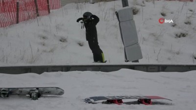 kar kalinligi -  - Kartalkaya’da kar kalınlığı 1 metreyi geçti Videosu