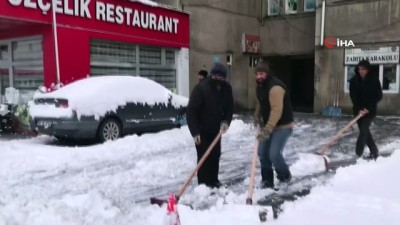 kar surprizi -  Sarıkamış’ta kış mesaisi başladı Videosu