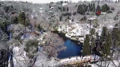 kar manzaralari -  Yıldız Parkı'ndan masalsı kar manzaraları havadan görüntülendi Videosu