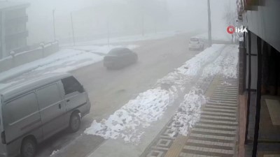  Buz ve siste kazalar kaçınılmaz oldu