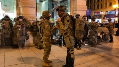  - Washington D.C'de Ulusal Muhafızlar gece gündüz nöbet tutuyor
