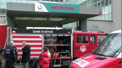 yangin panigi -  İzmir’de hastanede yangın paniği: Psikiyatri hastası yatağını yaktı Videosu