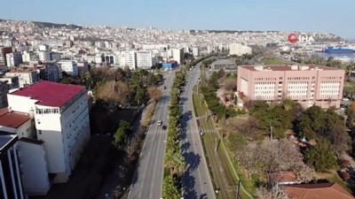 Samsun'da sokaklar boş kaldı
