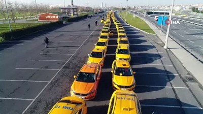 taksim -  Taksimetre ayarı kuyruğu ikinci gününde de devam ediyor Videosu