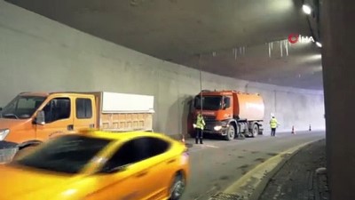 trafik guvenligi -  Başkent’te tehlikeye geçit yok: buz sarkıtları temizleniyor Videosu