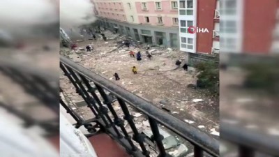  - İspanya'nın başkenti Madrid'de bulunan bir binada henüz belirlenemeyen bir nedenle şiddetli patlama meydana geldi.