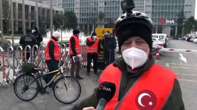 arabali vapur -  İşten çıkarılan İSPARK çalışanı İstanbul’dan Ankara’ya pedal çevirecek Videosu