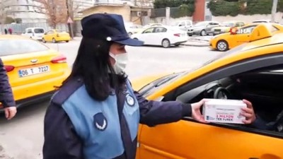 taksi duragi -  Büyükşehir esnafa hijyen desteğini sürdürüyor Videosu