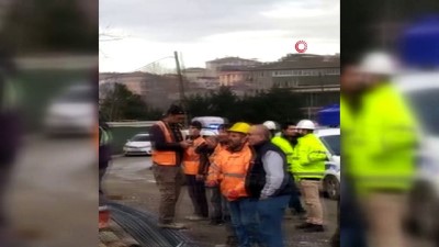 finans merkezi -  Finans merkezinde işçilerin kaldığı konteynerler yandı Videosu